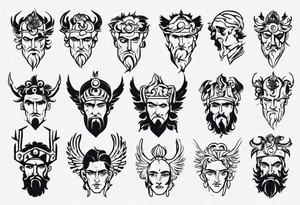 greek god zagreus tattoo idea