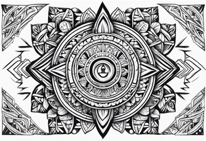 Filipino traditional tribal design tattoo idea