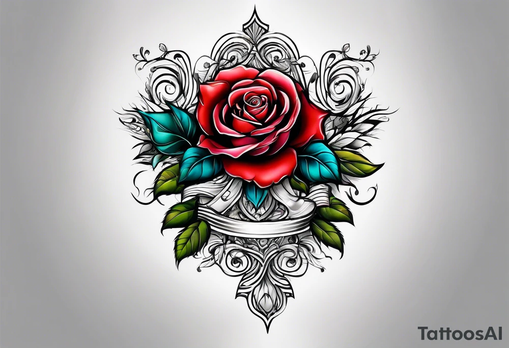 Rose tattoo idea