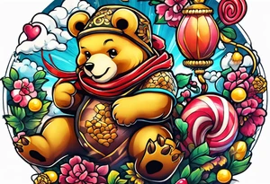 japanese animation scorpion kapow
candy bear tattoo idea