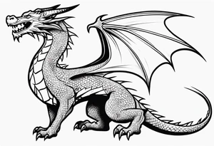 Simple Dragon tattoo idea
