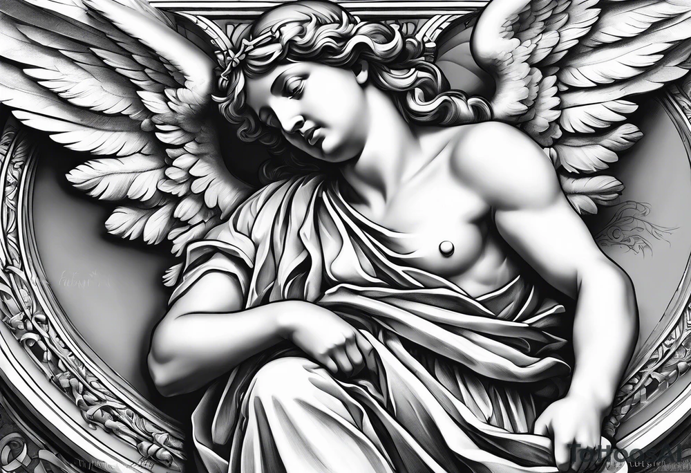 Bernini's angel in Saint Angelo bridge tattoo idea