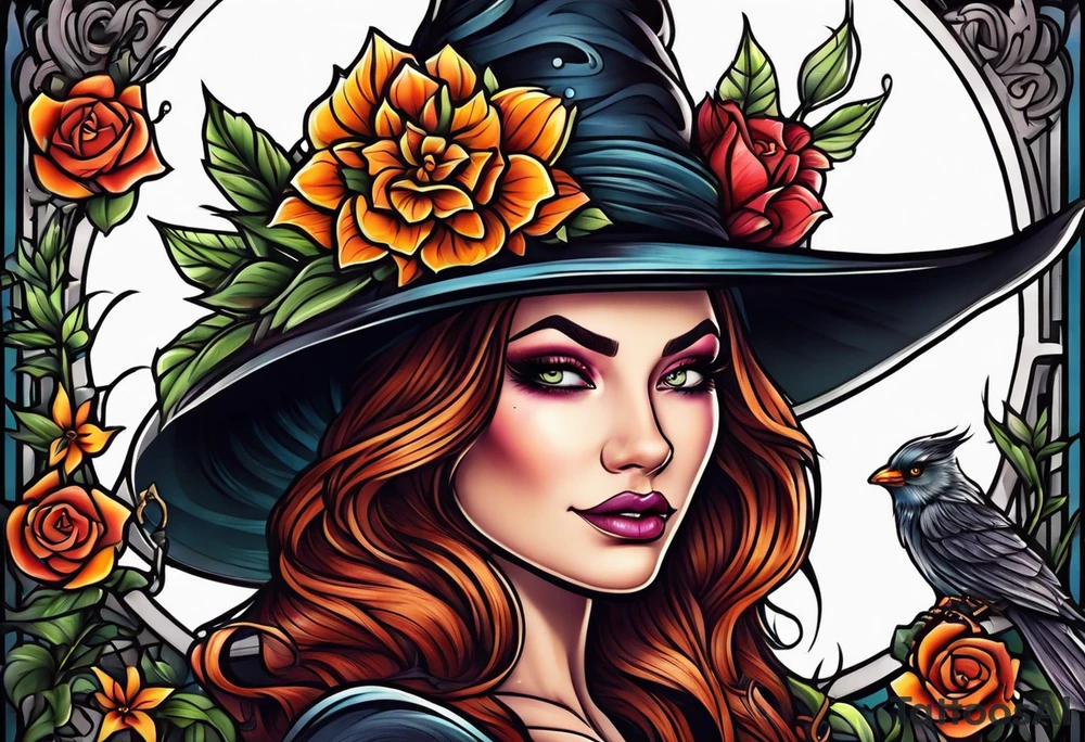 Witch tattoo idea
