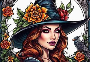 Witch tattoo idea