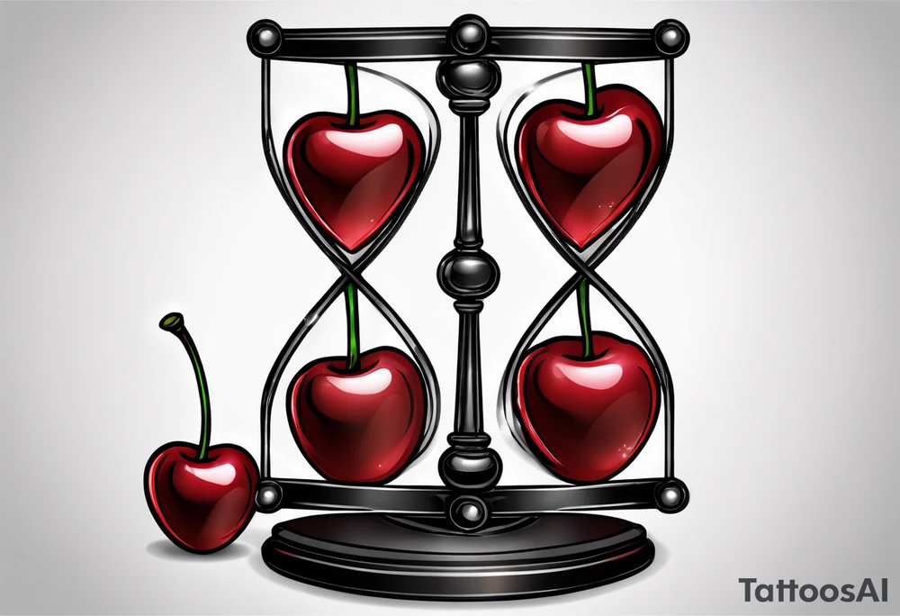Cherry hourglass. tattoo idea