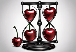 Cherry hourglass. tattoo idea