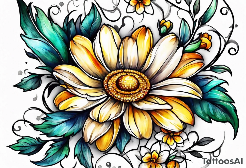 Daisy chain tattoo idea