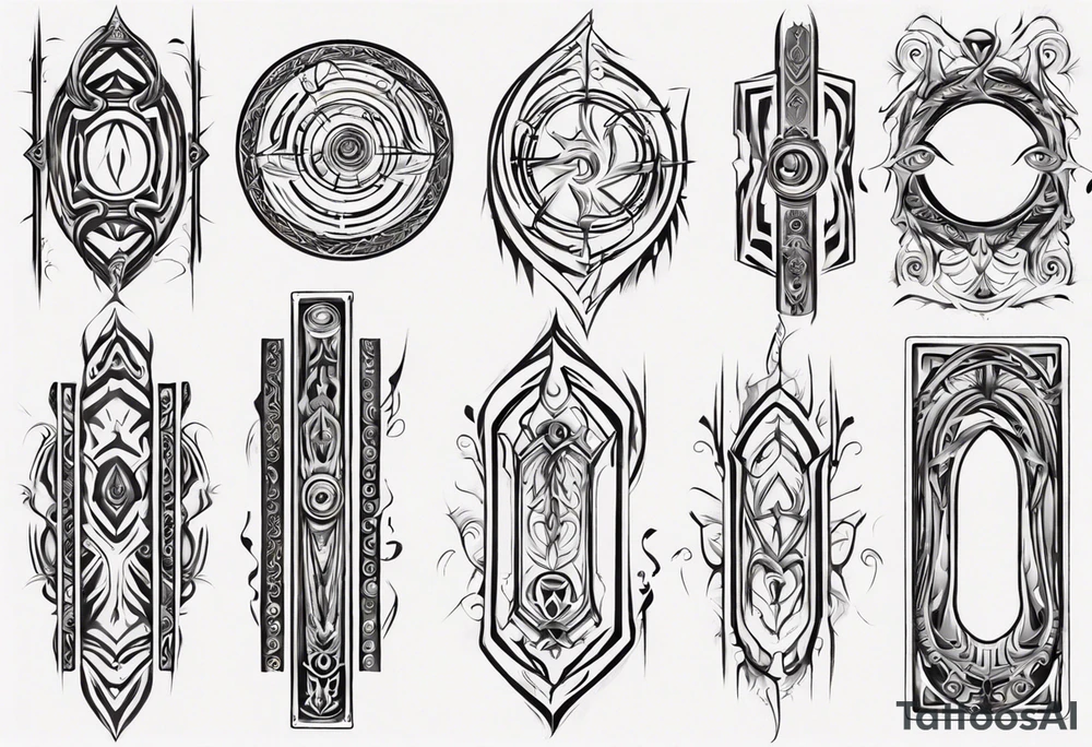portal door frame tattoo idea