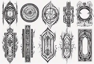 portal door frame tattoo idea