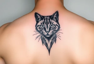 black cat tattoo idea