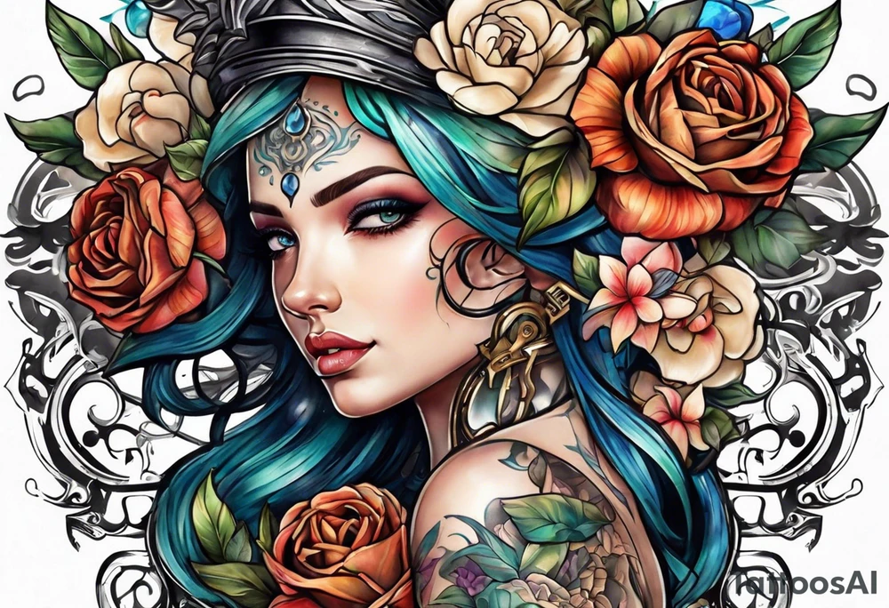 Mechanical tattoo idea