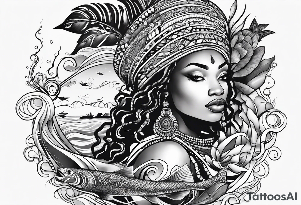 Mami wata african underwater small
Simple tattoo idea