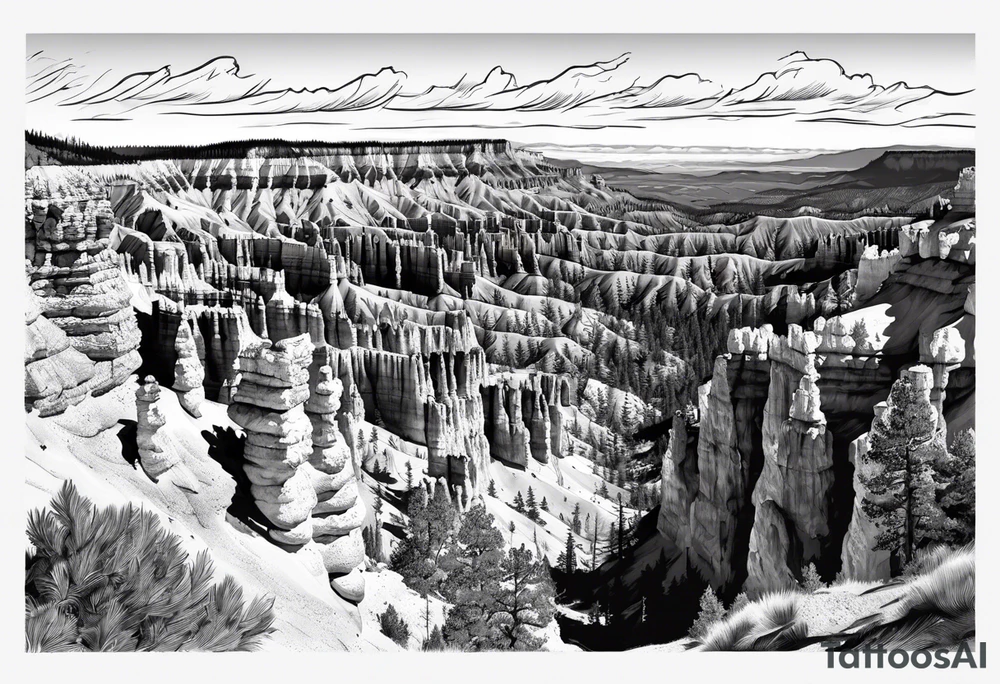 Bryce canyon national park tattoo idea