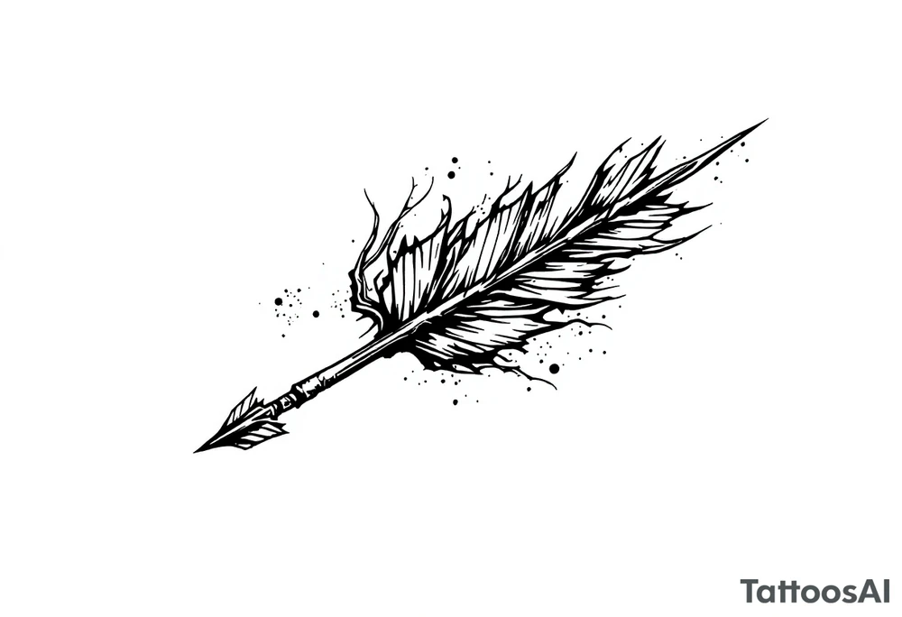 a simple arrow tattoo idea