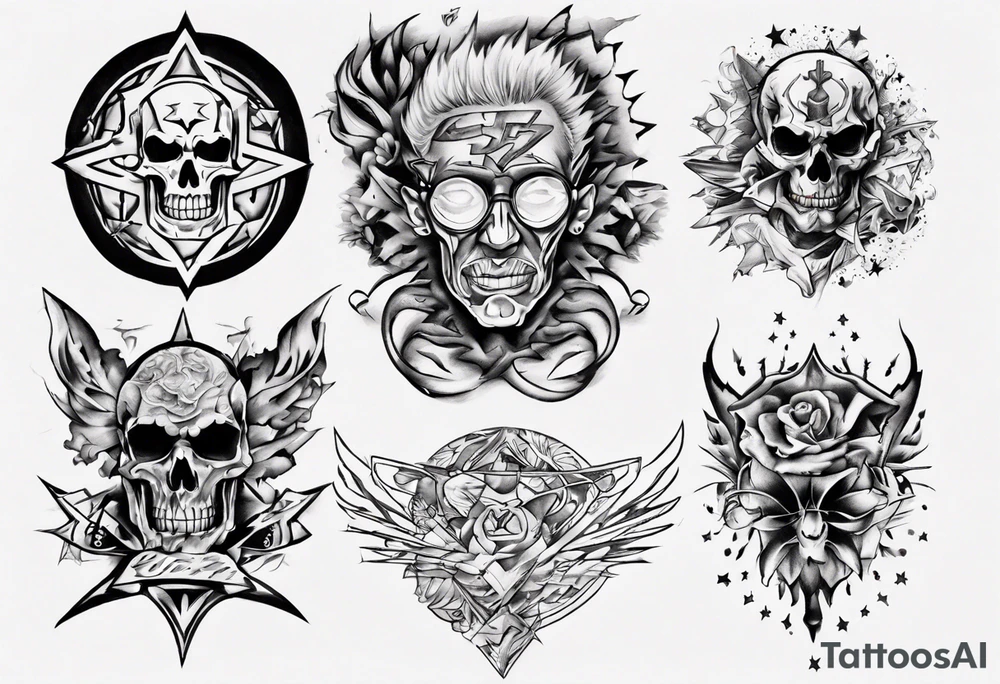 Tony Ferguson back tattoo tattoo idea