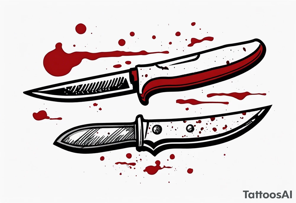 Bloody scalpel tattoo idea