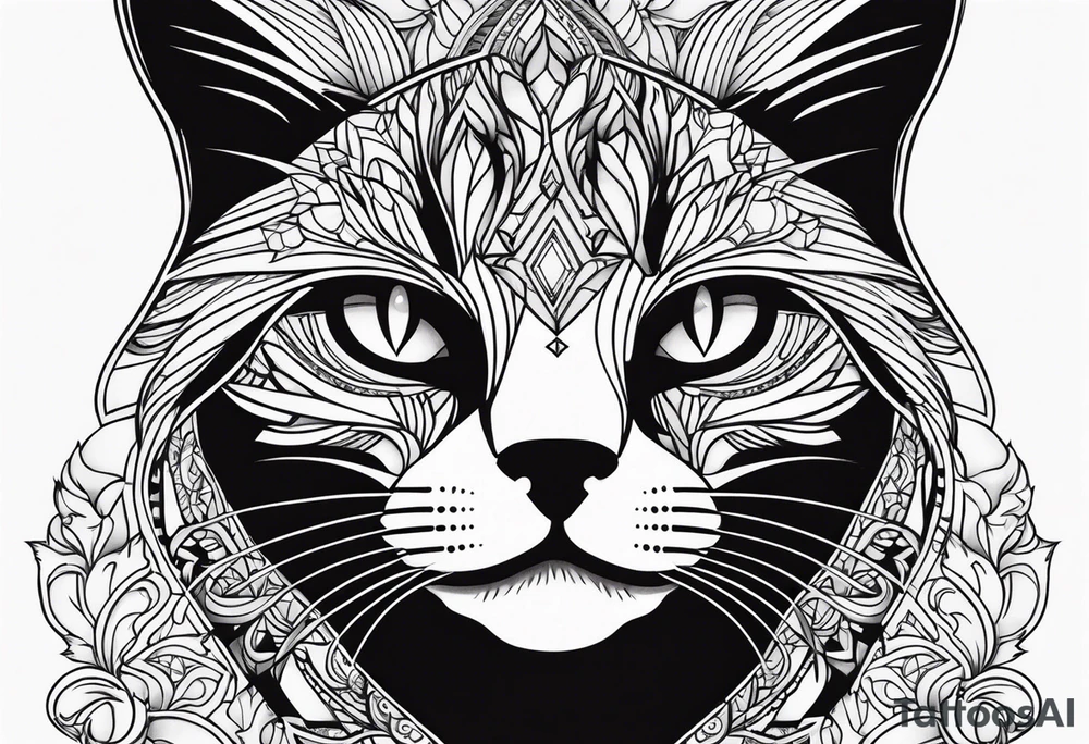 Black Cat tattoo idea