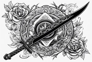 black sword tattoo idea