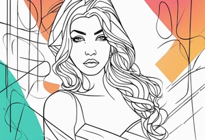 fine line geração z tattoo idea