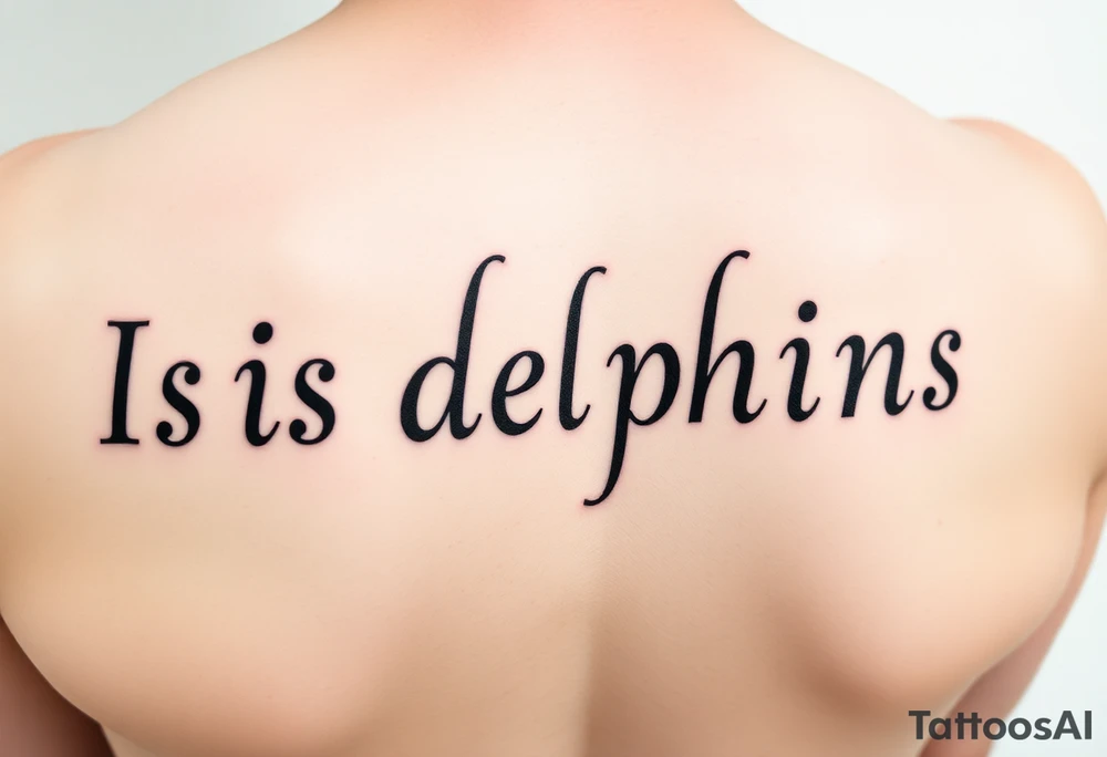 Is dolphins Music note tattoo idea