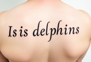 Is dolphins Music note tattoo idea