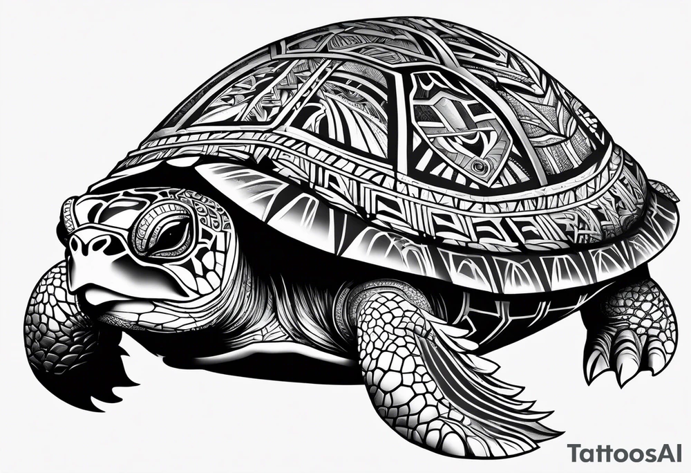 Samoan turtle tattoo idea