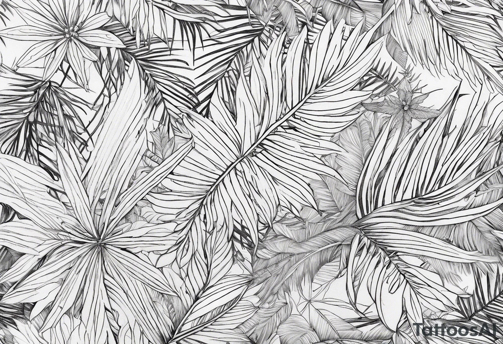 Snowflakes, palm, small tattoo idea