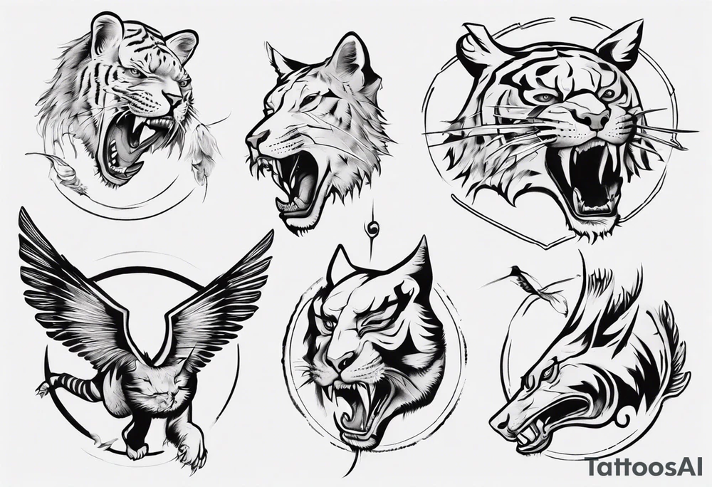 Flying tiger tattoo idea