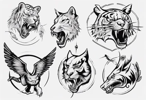 Flying tiger tattoo idea
