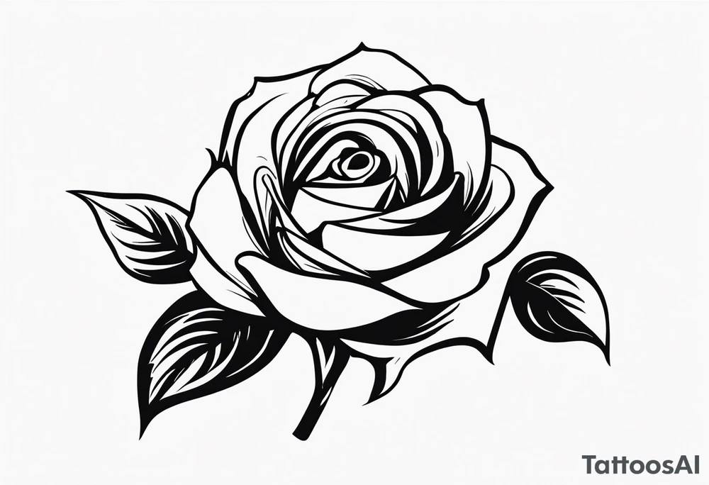 BLACK rose tattoo idea