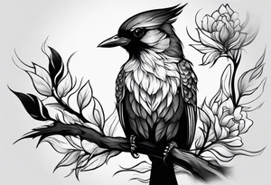 Shadow birds half sleeve tattoo idea