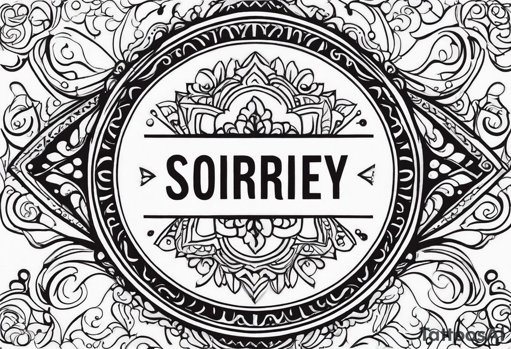 Sobriety feminine recovery tattoo idea