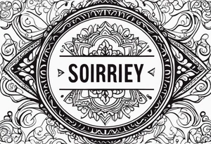 Sobriety feminine recovery tattoo idea