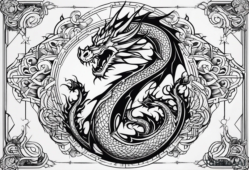 Dragon tattoo idea