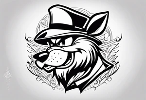The looney tunes character taz tattoo idea