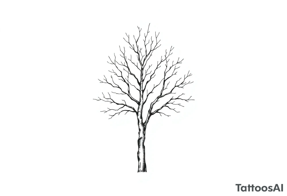 birch tree tattoo idea