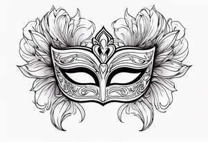 masquerade ball tattoo idea