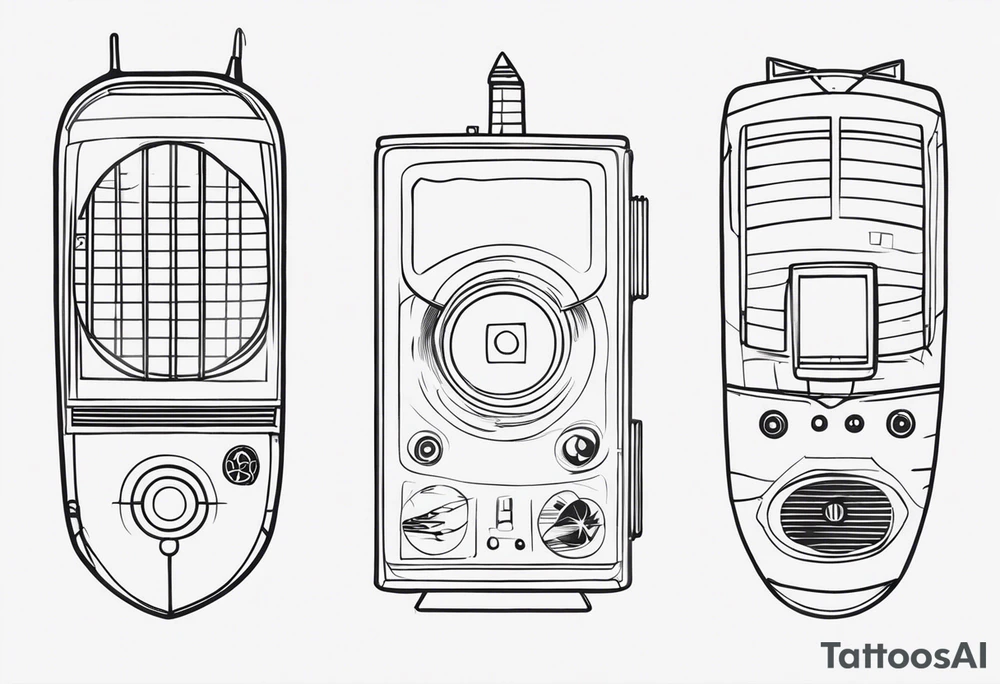 Tattoo in two parts, inspired by TV series. tattoo idea