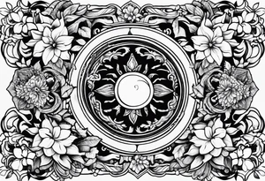 Back garden tattoo idea