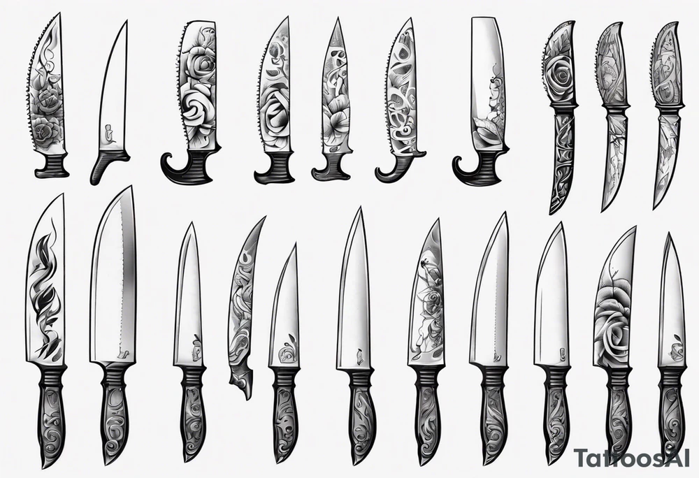 Chef Knife tattoo idea