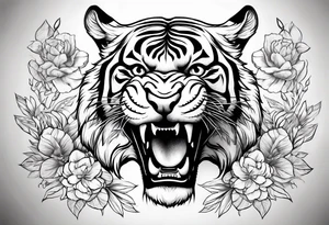 thai tiger tattoo idea