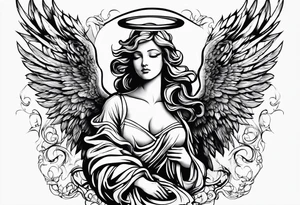 Angel shhh tattoo idea