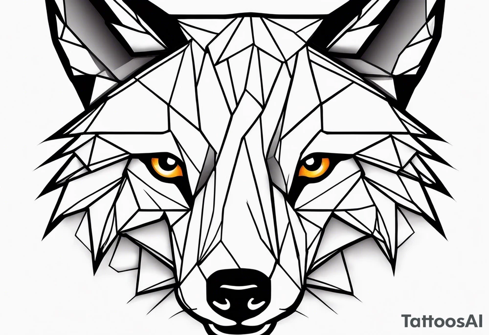 a wolf tattoo idea