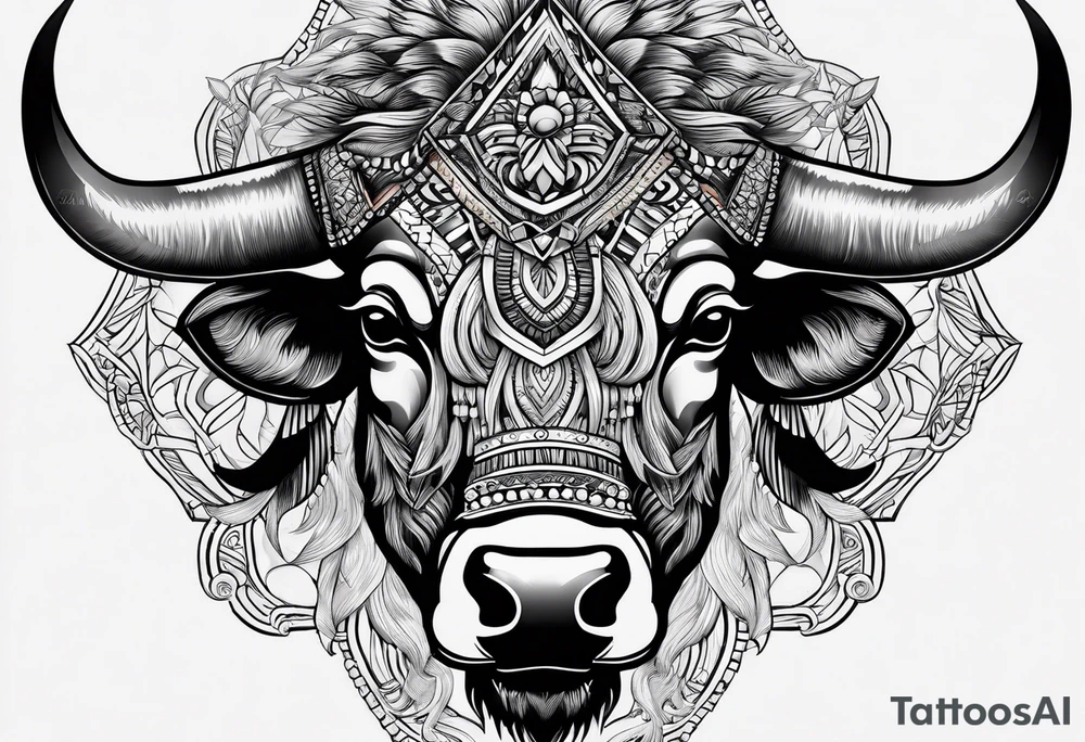 Buffalo Head tattoo idea