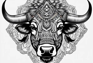 Buffalo Head tattoo idea