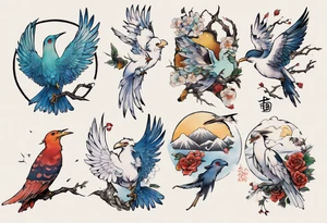 free bird tattoo idea