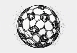 Small soccer ball tattoo idea