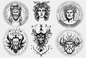 greek god tattoo idea