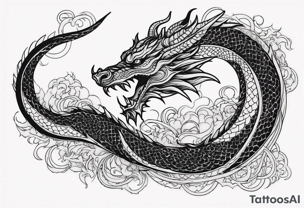 dragon tattoo idea
