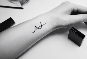 Initials: A C C A
On the band of my forearm tattoo idea
